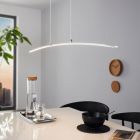 Lustră crom din aluminiu, Arantxa, 14W, LED 3000K