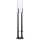 Lampadar negru din oțel, Patty, con întrerupător