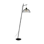 Lampadar negru din oțel, Ritish, con întrerupător