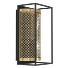 Aplică de perete neagră din aluminiu, Mauricio