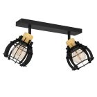 Spot LED de tavan negru din aluminiu, Redouan