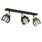Spot LED de tavan negru din aluminiu, Redouan