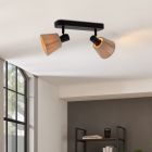 Spot LED de tavan crem din textil, Serah