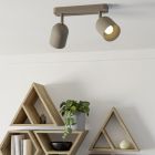 Spot LED de tavan maro din oțel, Tjitte