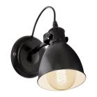 Aplică de perete neagră din metal, Lavinio