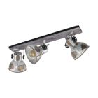 Spot LED de tavan maro din lemn, Angelina