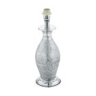 Lampă de masă fără abajur crom din metal, Abdel, con întrerupător