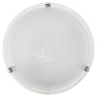 Lampă de tavan crom din sticlă, Alcor