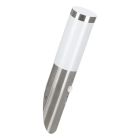 Aplică exterior cu senzor de mișcare argintie din plastic, Carlein, IP44