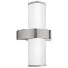 Lampă exterior argintie din sticlă, Ebrar, IP44