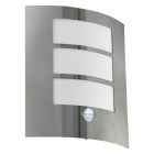 Aplică exterior cu senzor de mișcare argintie din plastic, Elyana, IP44