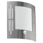 Aplică exterior cu senzor de mișcare argintie din plastic, Elyana, IP44