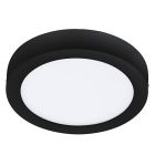 Plafonieră smart neagră din plastic, Geraldo, 16,5W, LED reglabil de la alb cald la alb rece, IP44