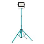 Lampă de lucru albastră din aluminiu, Angelos, 100W, LED 4000K, IP65, cu întrerupător