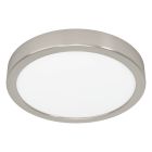 Lampă de tavan nichel din plastic, Geraldo, 17W, LED 3000K