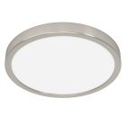 Lampă de tavan nichel din plastic, Geraldo, 20,5W, LED 3000K