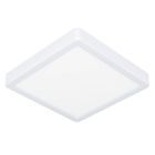 Lampă de tavan albă din plastic, Geraldo, 17W, LED 3000K