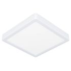 Plafonieră baie albă din plastic, Geraldo, 17W, LED 3000K, IP44