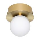 Plafonieră aurie din oțel, Escha, 3,3W, LED 3000K