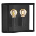Lampă exterior neagră din aluminiu, Alihan, IP44
