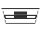 Plafonieră smart neagră din aluminiu, Cecilia, 21W, LED RGBW