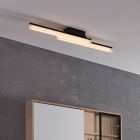 Plafonieră baie neagră din aluminiu, Michelle, 11W, LED 3000K, IP44