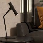 Lampă de masă neagră din aluminiu, Aleyna, 5W, LED 3000K, con întrerupător