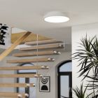Plafonieră smart albă din oțel, Shauni, 19,6W, LED RGBW, con telecomando