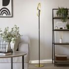 Lampadar alamă din plastic, Corwin, 8,8W, LED 3000K, cu întrerupător tactil