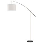 Lampadar arcuit nichel din textil, Ralph, con întrerupător