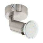 Spot LED de tavan nichel din oțel, Annelies