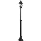 Lampă exterior neagră din aluminiu, Leanna, IP44