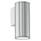 Lampă exterior argintie din oțel inoxidabil, Marlies, IP44