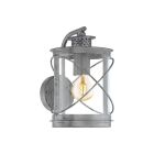 Lampă exterior argintie din plastic, Alisia, IP44