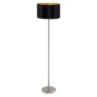 Lampadar auriu din textil, Terme, con întrerupător