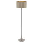 Lampadar auriu din textil, Terme, con întrerupător