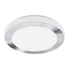 Plafonieră crom din plastic, Amina, 16W, LED 3000K, IP44