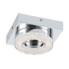 Aplică de perete crom din plastic, Arjo, 4W, LED 3000K