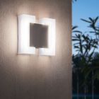 Lampă exterior nichel din plastic, Bartel, IP44