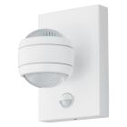 Aplică exterior cu senzor de mișcare albă din plastic, Bastien, IP44