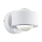 Aplică de perete up down albă din plastic, Beerd, 3W, LED 3000K