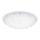 Plafonieră albă din sticlă, Bennet, 11W, LED 3000K