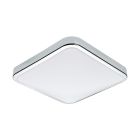 Aplică de perete crom din plastic, Beyza, 16W, LED 3000K, IP44