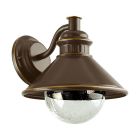 Lampă exterior maro din sticlă, Bircan, IP44