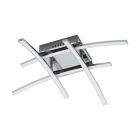 Lampă de tavan crom din aluminiu, Josua, 5W, LED 3000K