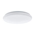 Plafonieră cu senzor albă din oțel, Patryk, 12W, LED 3000K