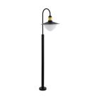 Lampă exterior neagră din metal, Jaylano, IP44