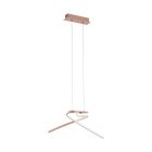 Lustră roz din aluminiu, Josef, 11W, LED 3000K