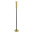 Lampadar auriu din oțel, Barceno, con întrerupător