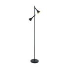 Lampadar negru din oțel, Marielle, con întrerupător